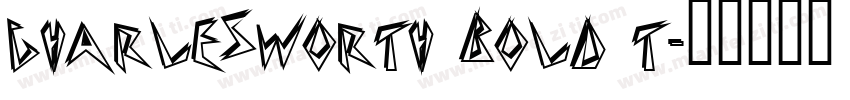 Charlesworth Bold T字体转换